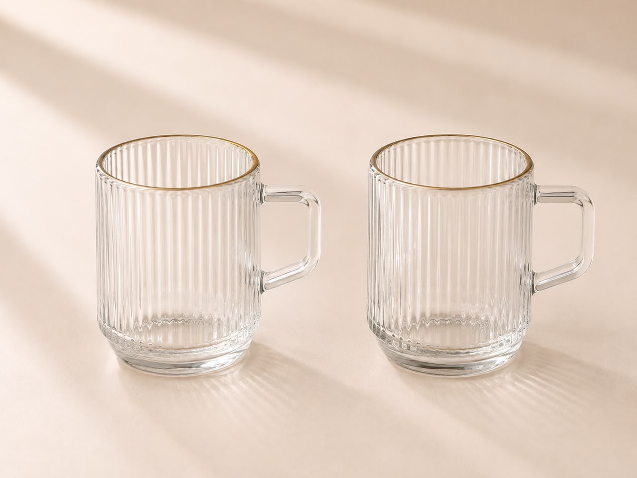 Glass Teacups (12-Piece Set)