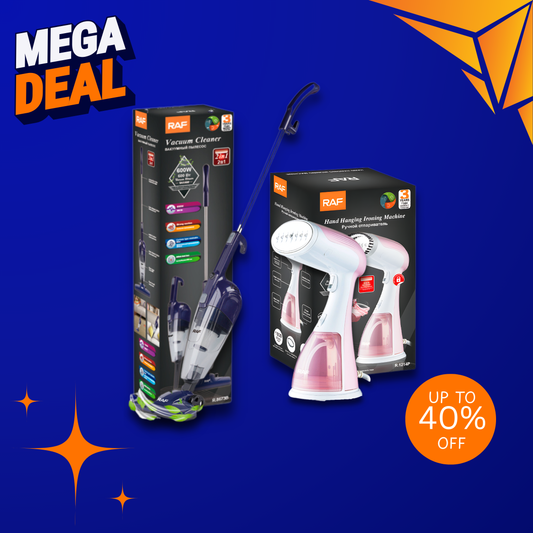 Garment Steamer + 2-in-1 Handheld Vacuum