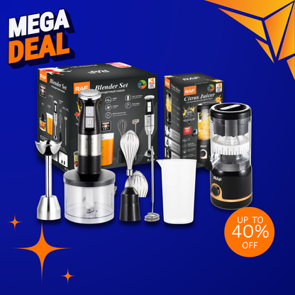 Hand Blender 5-in-1 + Mini Citrus Juicer