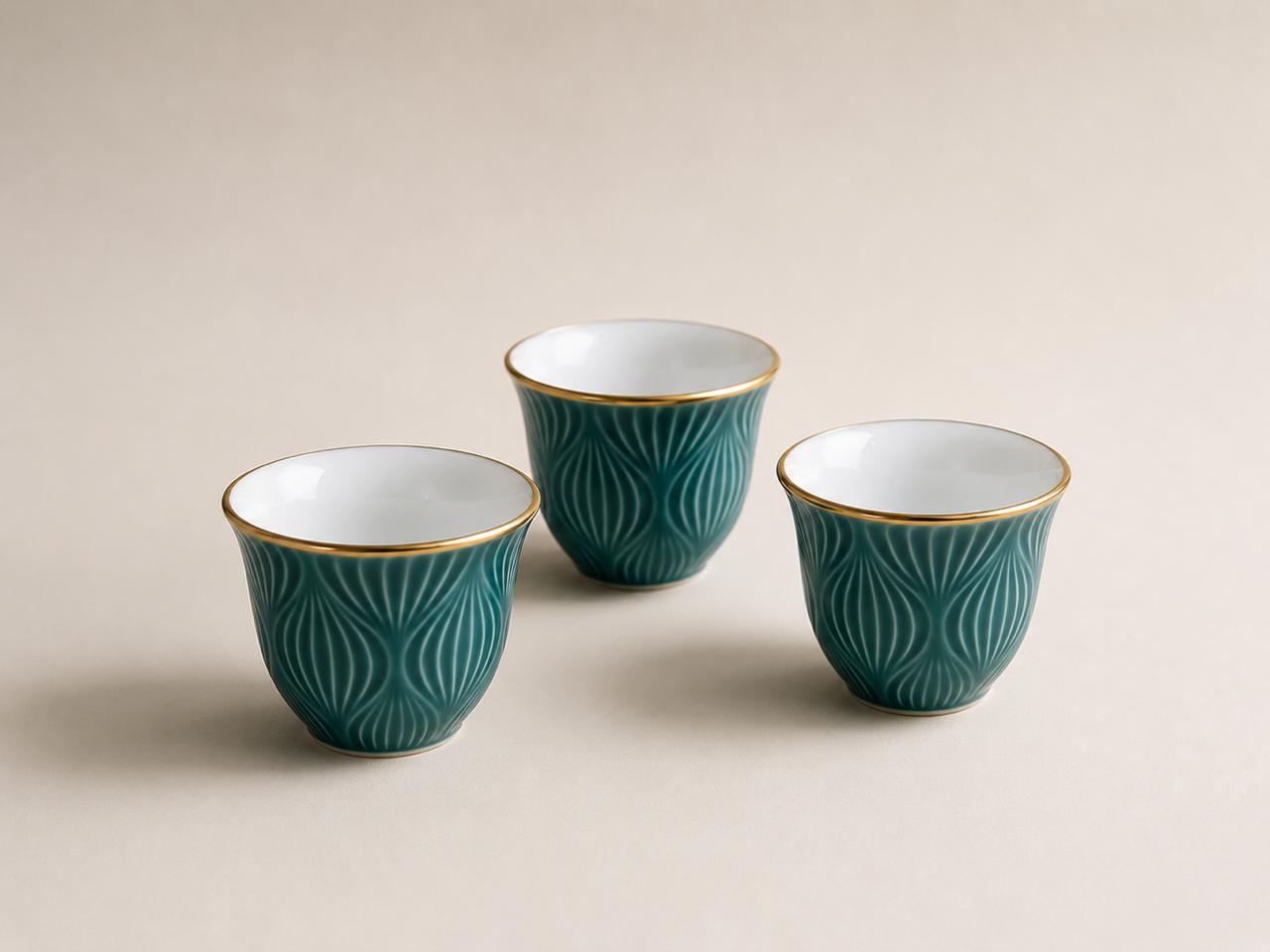 Coffee Cups – Turquoise (12-Piece Set)