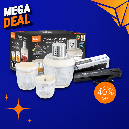3-in-1 Food Processor + Free Vacuum Sealer
