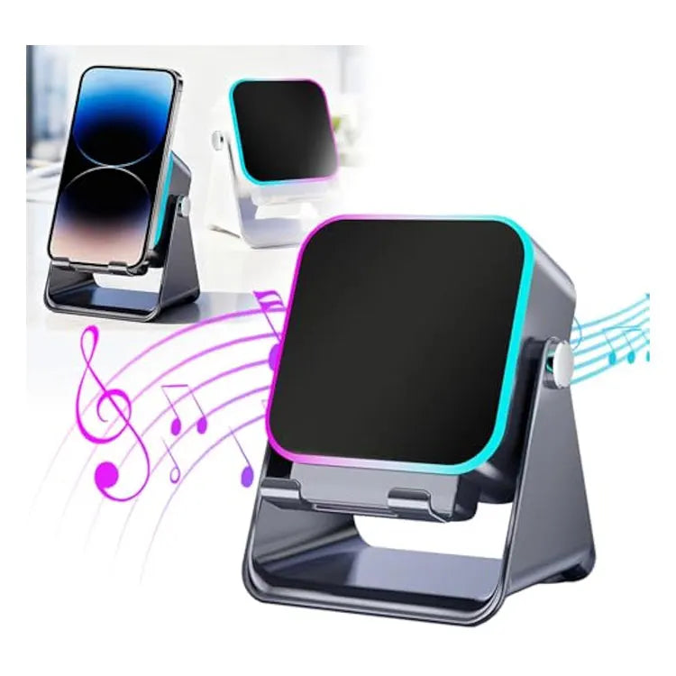 5-in-1 Wireless Induction Bluetooth Speaker Adjustable Phone Stand