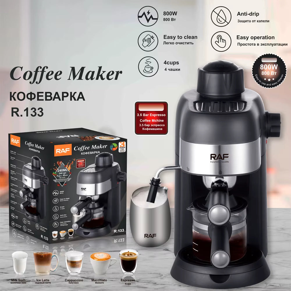 Espresso Coffee Maker + Free Electric Coffee Pot