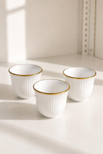 Kanar Coffee Cups – Off White (12-Piece Set)