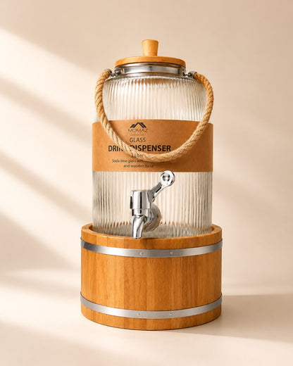 Glass Beverage Dispenser 3L