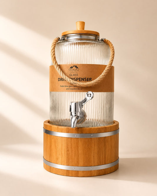 Glass Beverage Dispenser 3L
