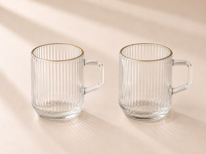Glass Teacups (12-Piece Set)